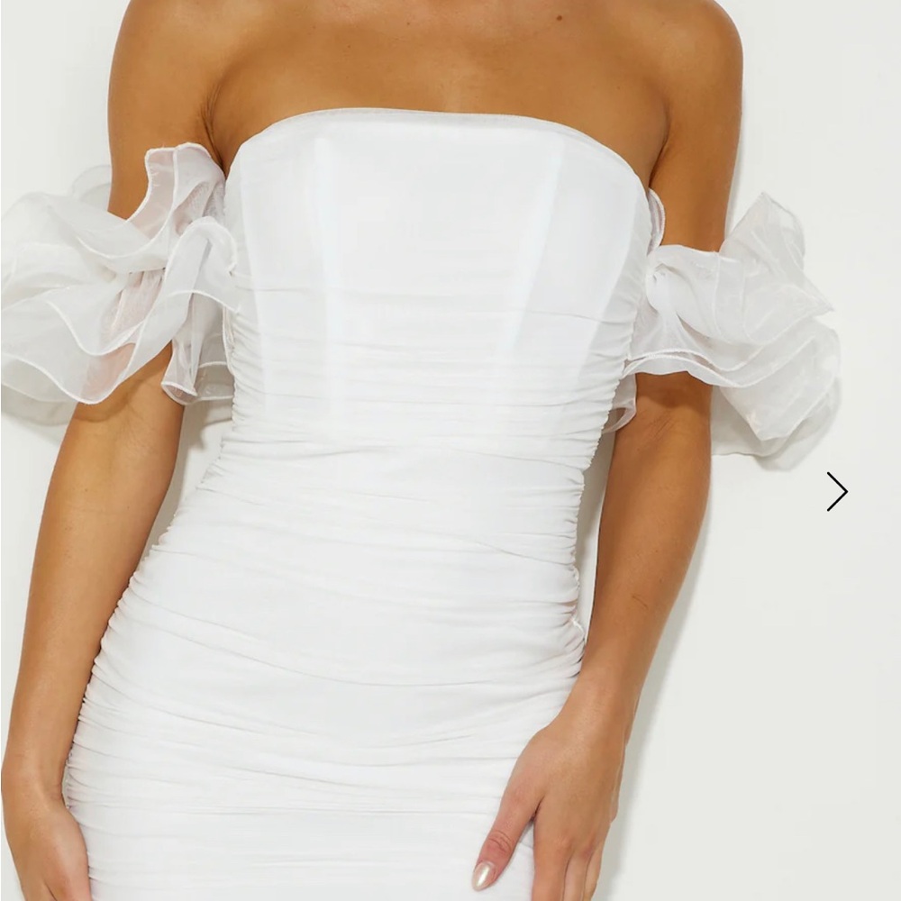Elegant White Off-Shoulder Dress